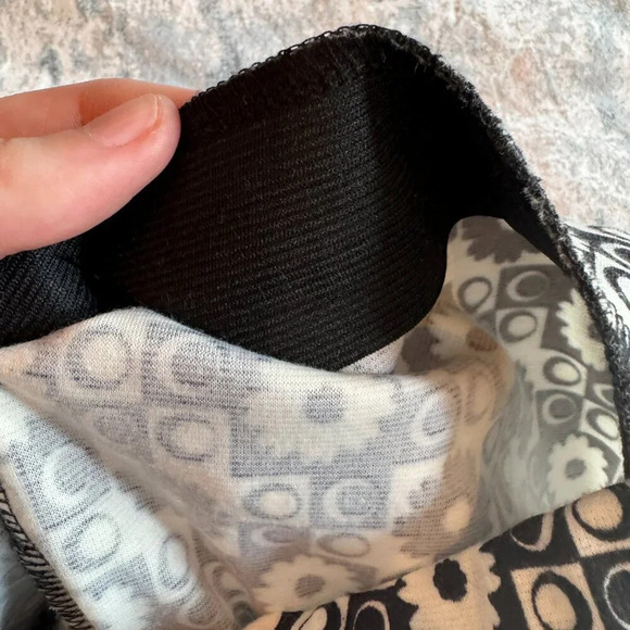 Altar'd State Flare Pants Size  Large Groovy Funky Mod Black White Hippie Retro - Picture 8 of 14